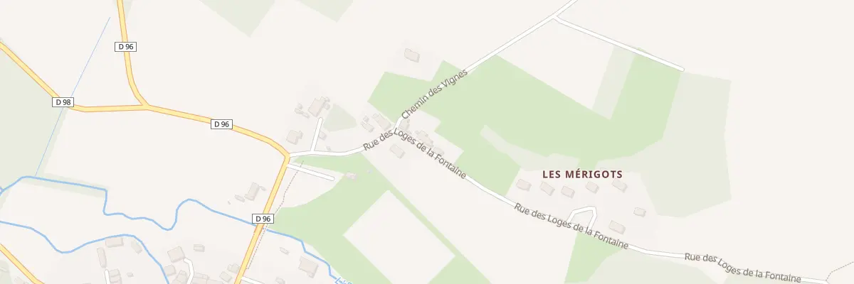 Plan du 10 Rue des Loges de la Fontaine à Esves-le-Moutier