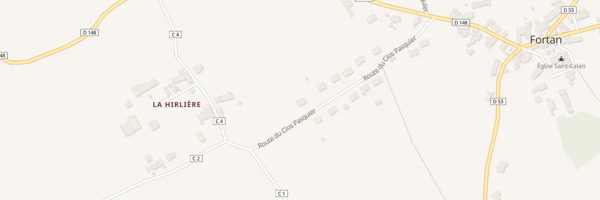 Plan du 5001 Le Clos Pasquier à Fortan