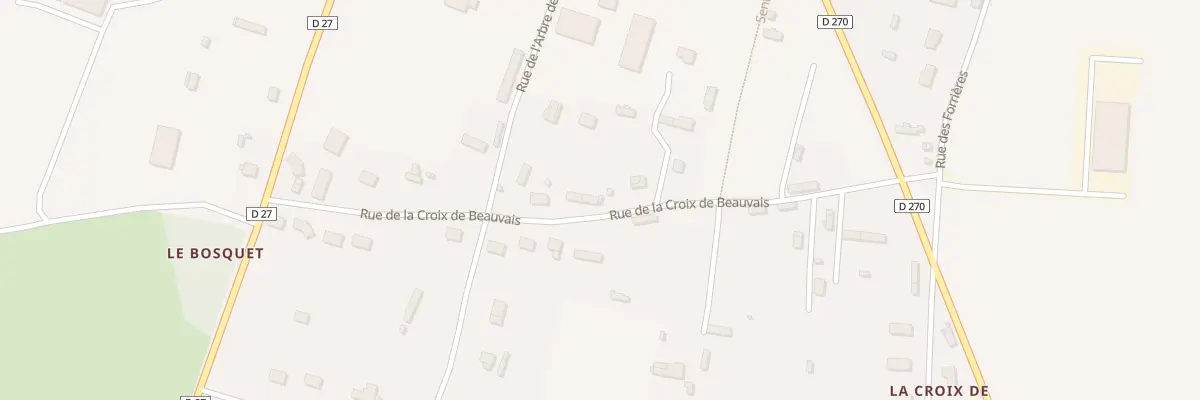 Plan du 243 Rue de la Croix de Beauvais à Greuville