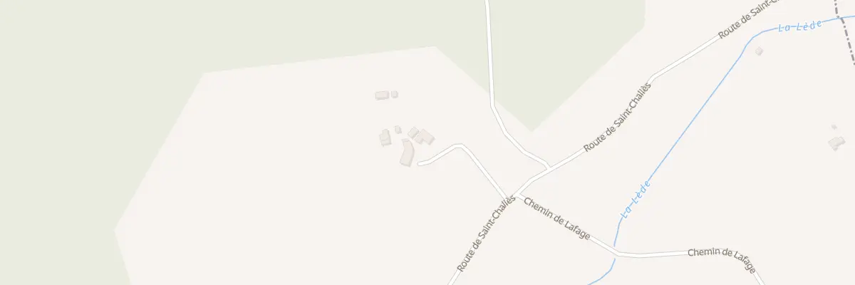Plan du 1493 Rte de Saint Chaliès à Lacapelle-Biron