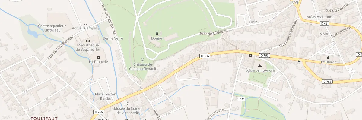 Plan du 86B Rue de la République à Château-Renault