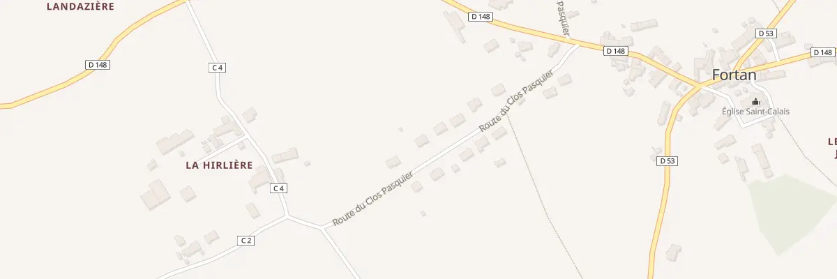 Plan du 12 Le Clos Pasquier à Fortan