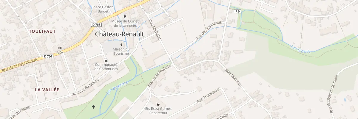 Plan du 1 Rue Marceau à Château-Renault