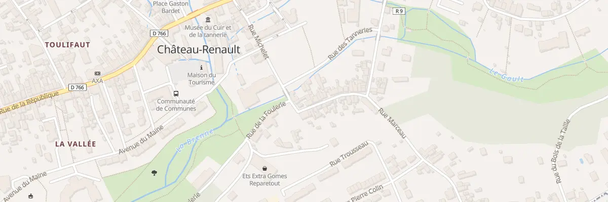 Plan du 3 Rue Marceau à Château-Renault