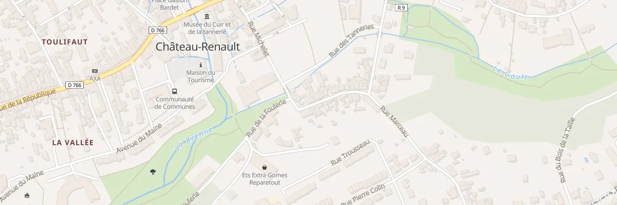 Plan du 5 Rue Marceau à Château-Renault