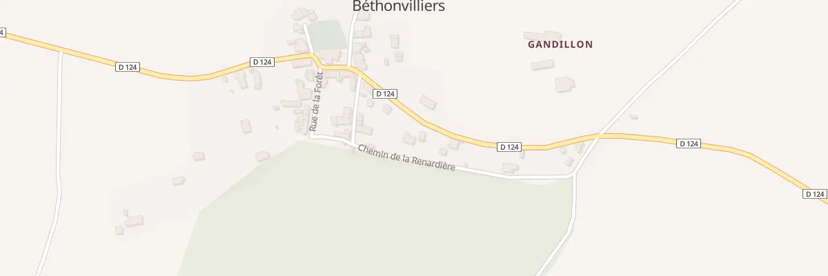 Plan du 2 Rue du Tilleul à Béthonvilliers