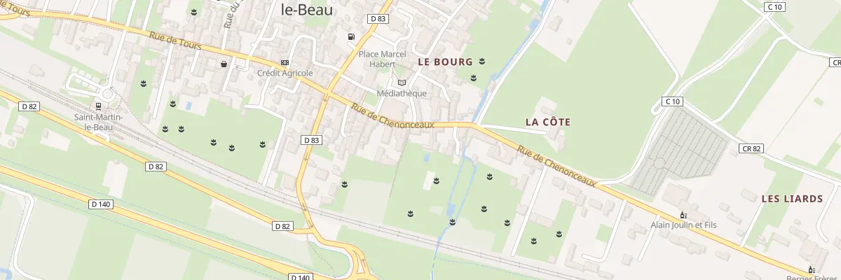 Plan du 28 Rue de Chenonceaux à Saint-Martin-le-Beau