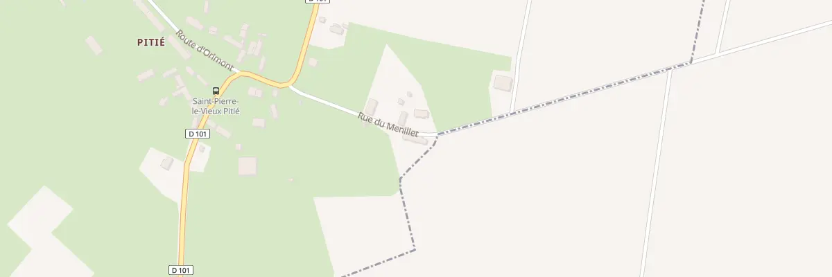 Plan du 2 Rue du Menillet à Saint-Pierre-le-Vieux
