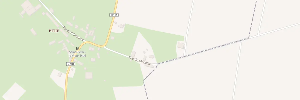 Plan du 5 Rue du Menillet à Saint-Pierre-le-Vieux