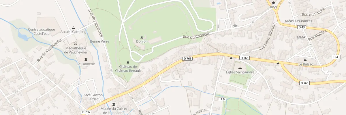 Plan du 84 Rue de la République à Château-Renault