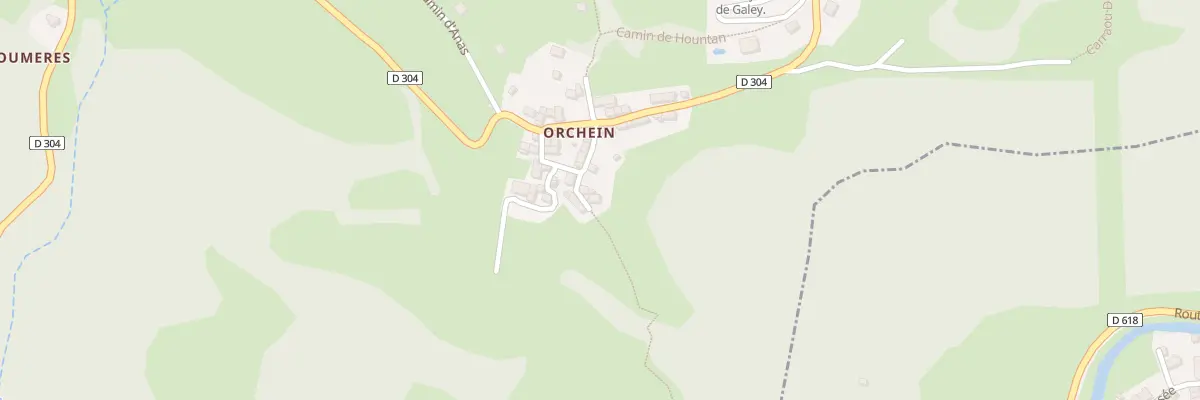Plan du 156 Orchein à Galey