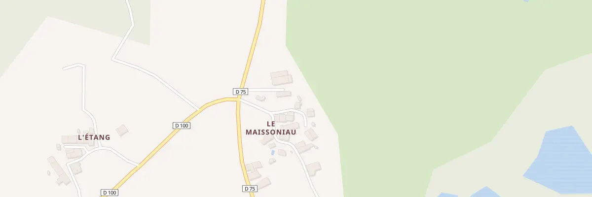 Plan du 3 Le Maisonniau à Champagnac-la-Rivière