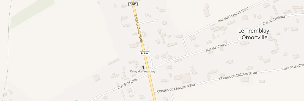 Plan du 1A Rue du Château au Tremblay-Omonville
