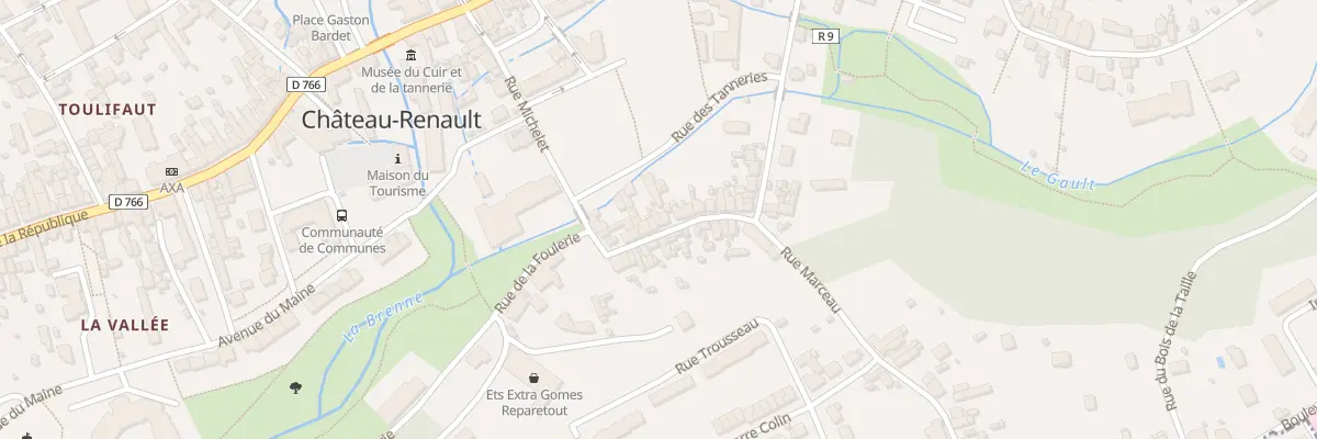 Plan du 13 Rue Marceau à Château-Renault