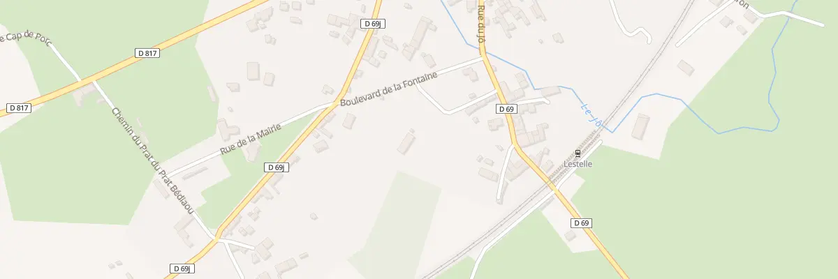 Plan du 2 Rue de l’Abreuvoir à Lestelle-de-Saint-Martory
