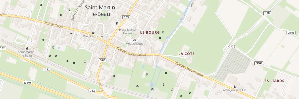 Plan du 5 Rue de Chenonceaux à Saint-Martin-le-Beau