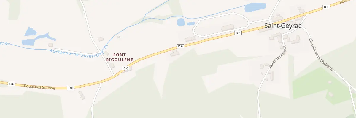 Plan du 285 Rte des Sources à Saint-Geyrac