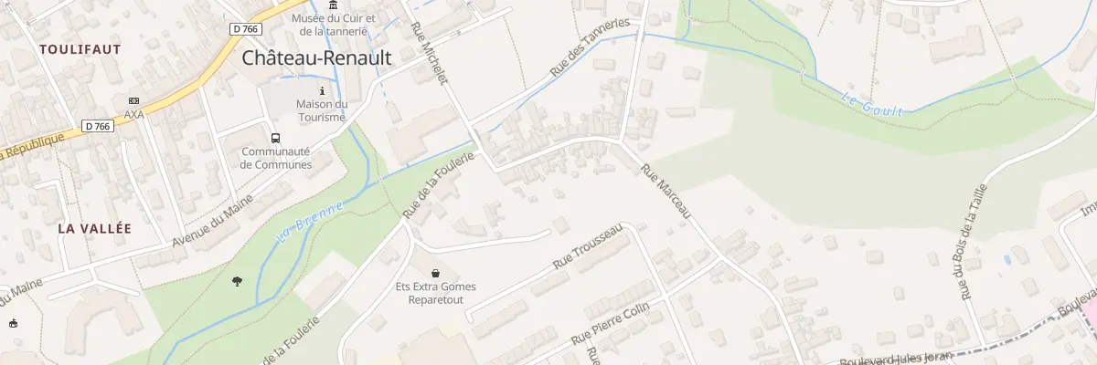 Plan du 8 Rue Marceau à Château-Renault