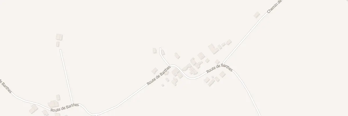 Plan du 584 Rte de Barthes à Saint-Georges