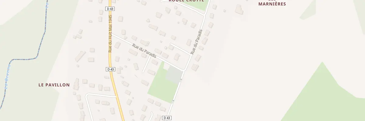 Plan du 14 Rue du Paradis à Neuville-sur-Brenne