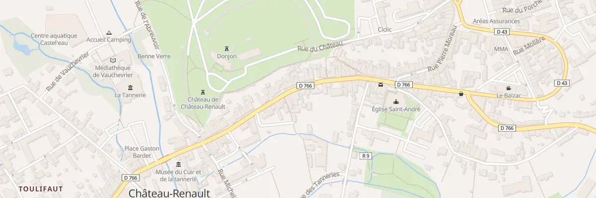 Plan du 77 Rue de la République à Château-Renault