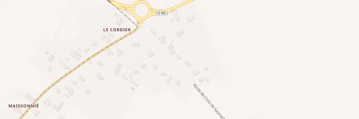 Plan du 738 Rte de la Croix de Saumade à Goudourville