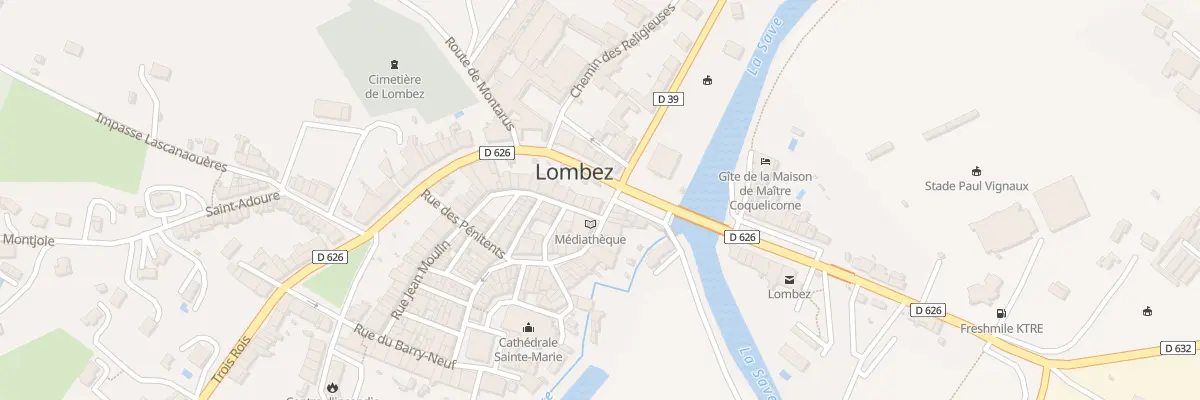 Plan du 2 Rue de la République à Lombez