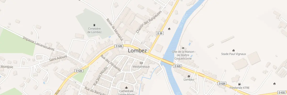 Plan du 2 Bd des Pyrénées à Lombez