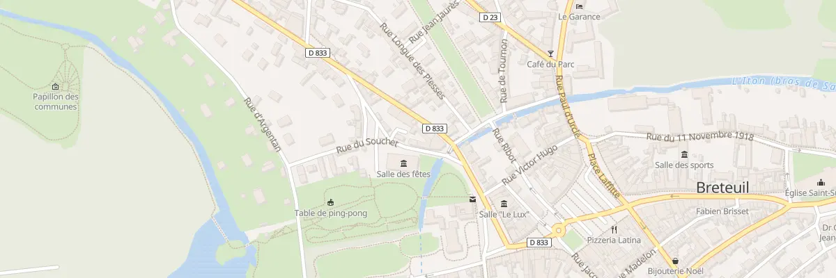 Plan du 151 Rue du Souchet à Breteuil