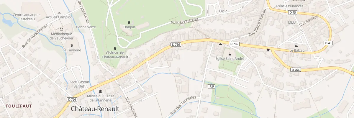 Plan du 75 Rue de la République à Château-Renault