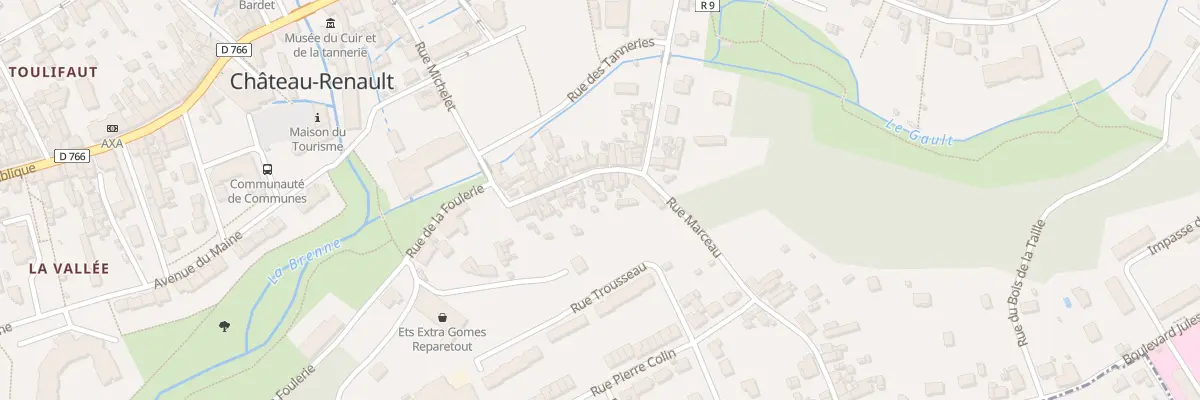 Plan du 10B Rue Marceau à Château-Renault