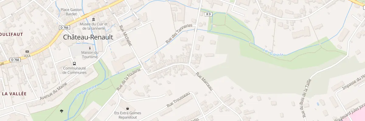 Plan du 25 Rue Marceau à Château-Renault