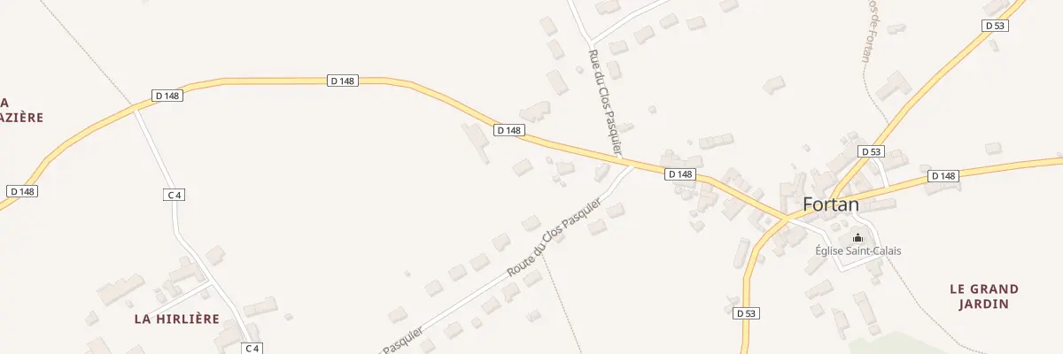 Plan du 19 Rte de Savigny à Fortan