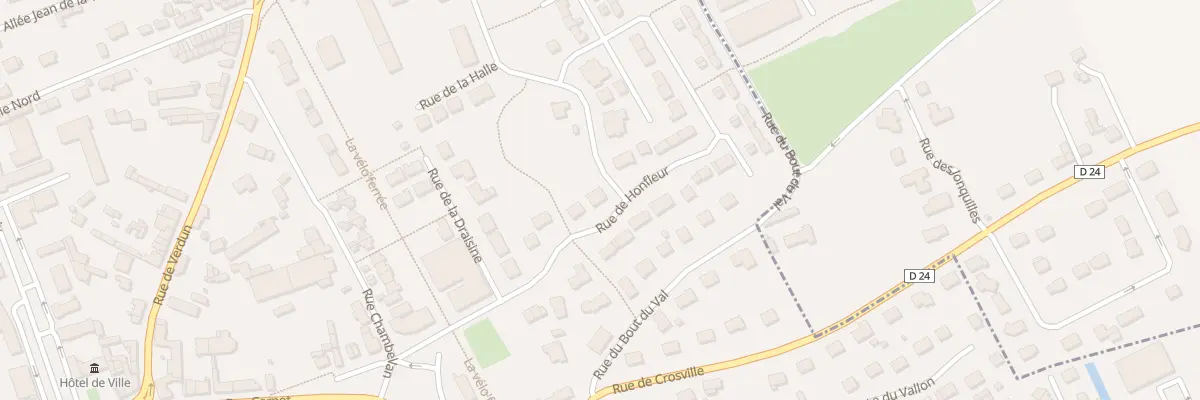 Plan du 5001 Rue de Honfleur au Neubourg