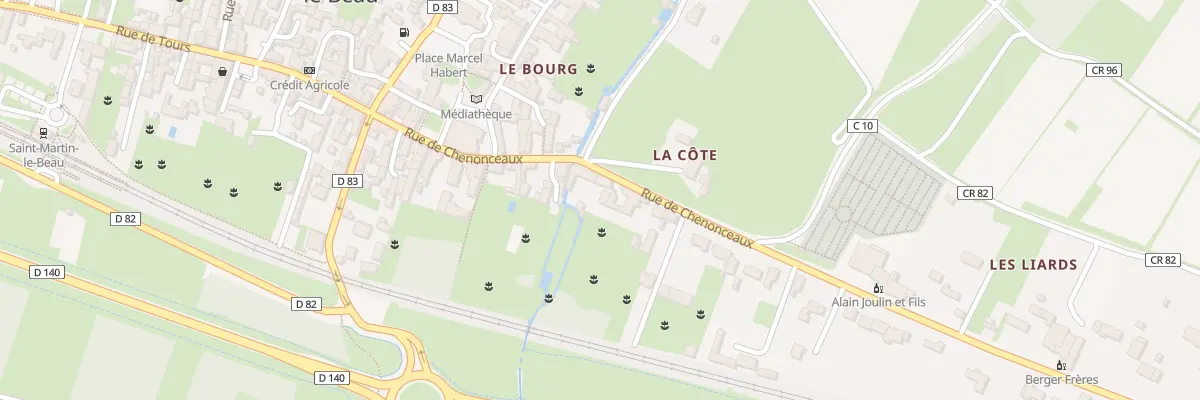 Plan du 36 Rue de Chenonceaux à Saint-Martin-le-Beau