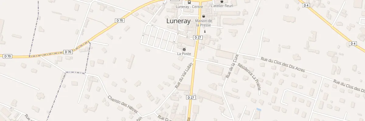 Plan du 2 Rue du Val Lubin à Luneray