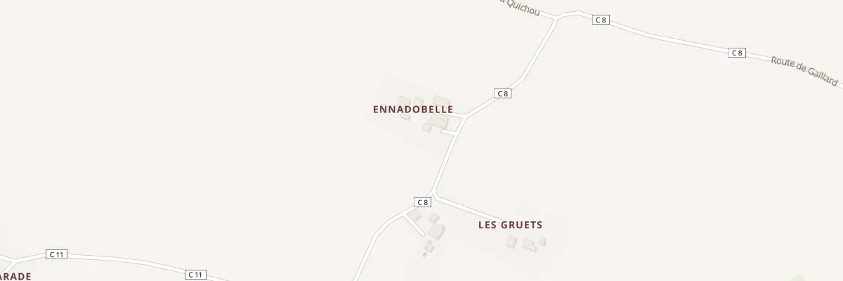 Plan du 922 Rte de Gaillard à Sarrant