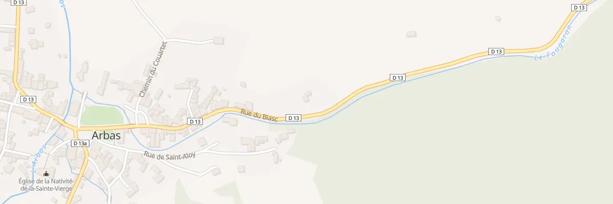Plan du 7 Hajan à Arbas