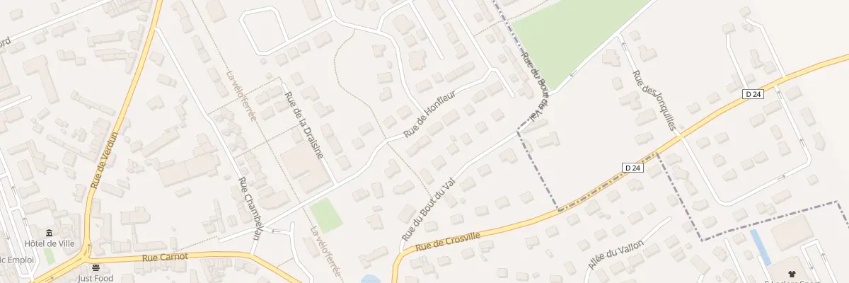 Plan du 12 Rue de Honfleur au Neubourg