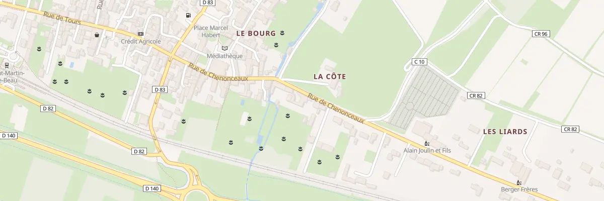Plan du 38 Rue de Chenonceaux à Saint-Martin-le-Beau