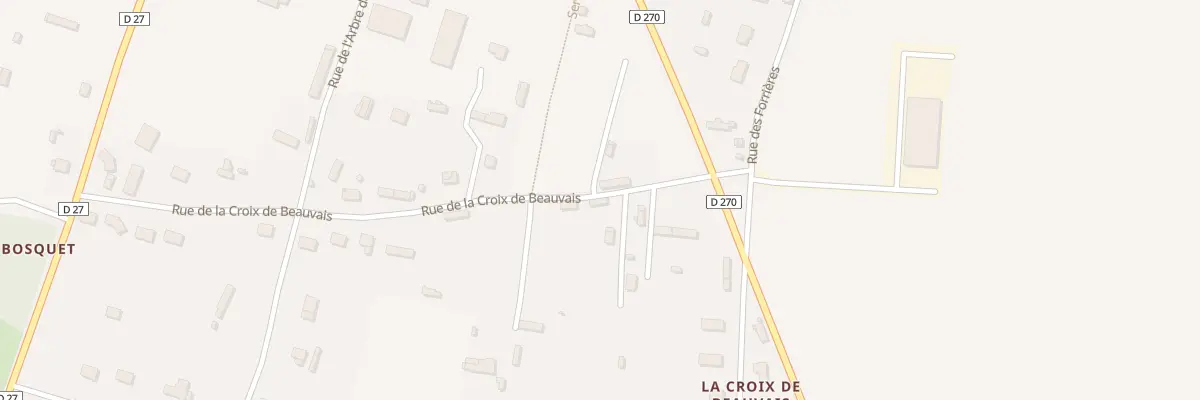 Plan du 414 Rue de la Croix de Beauvais à Greuville