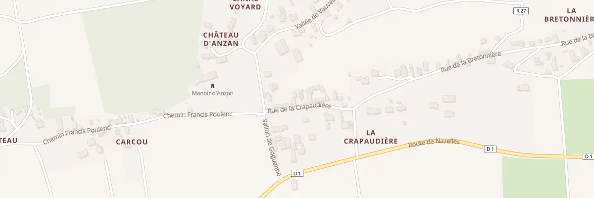 Plan du 169 Rue de la Crapaudière à Noizay