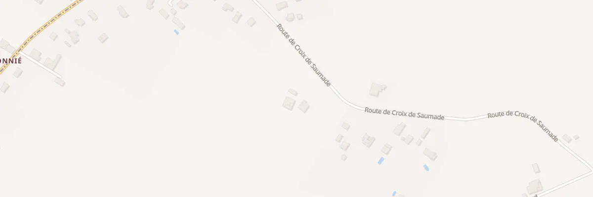 Plan du 533 Rte de la Croix de Saumade à Goudourville