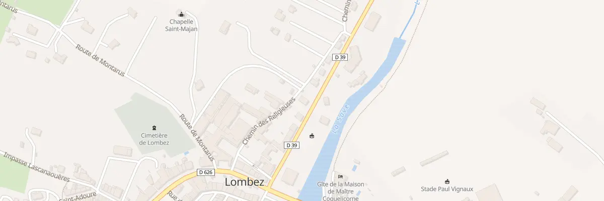 Plan du 17 Rte de Samatan à Lombez