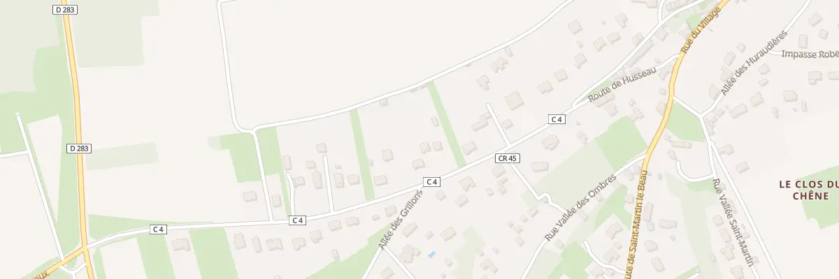 Plan du 18 Rte de Husseau à Lussault-sur-Loire