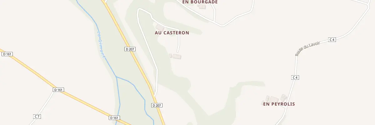 Plan du 5564 Au Casteron à Touget