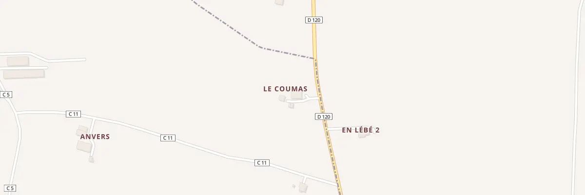 Plan du 5013 Au Coumas à Escornebœuf