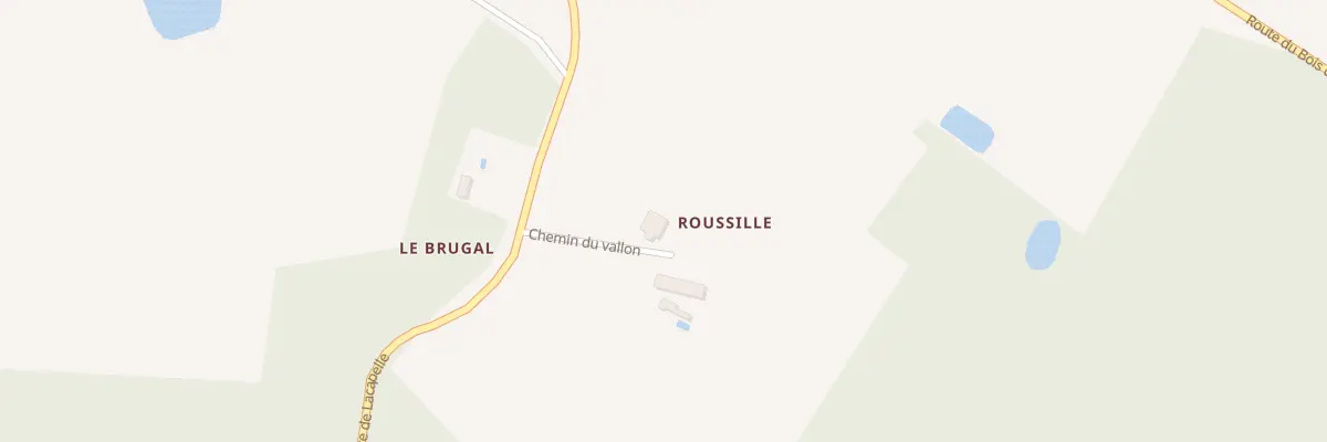 Plan du 158 Roussille à Capdrot