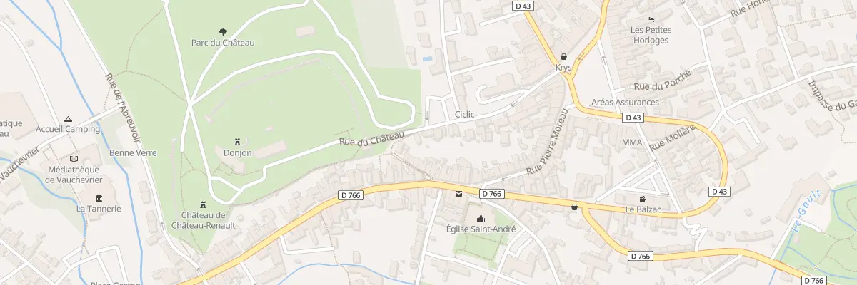 Plan du 32B Rue du Château à Château-Renault