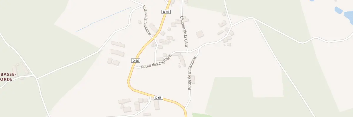 Plan du 10 Rte des Captages à Dournazac